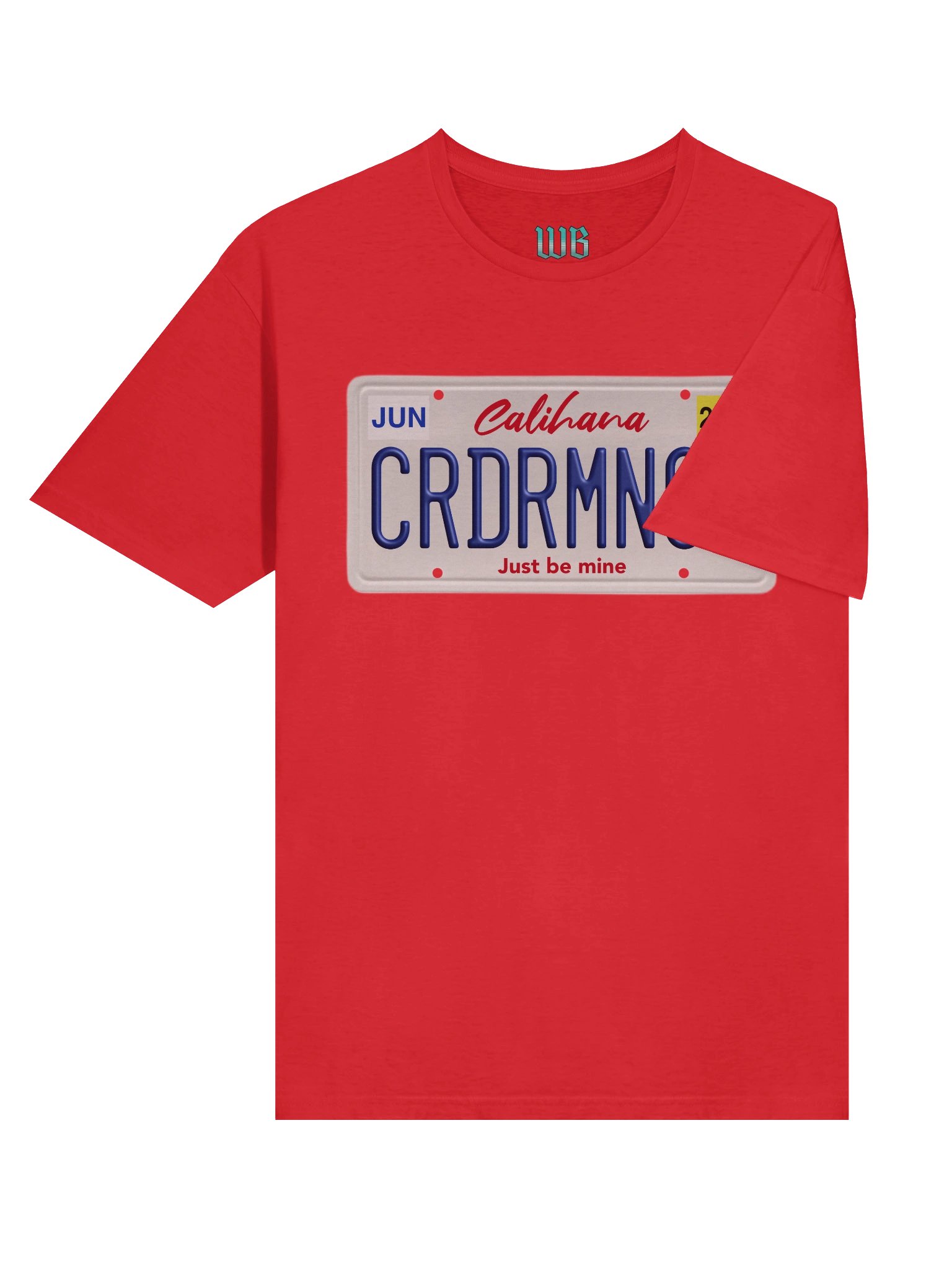 Cardiac Romance Licence Plate T-Shirt product image (6)
