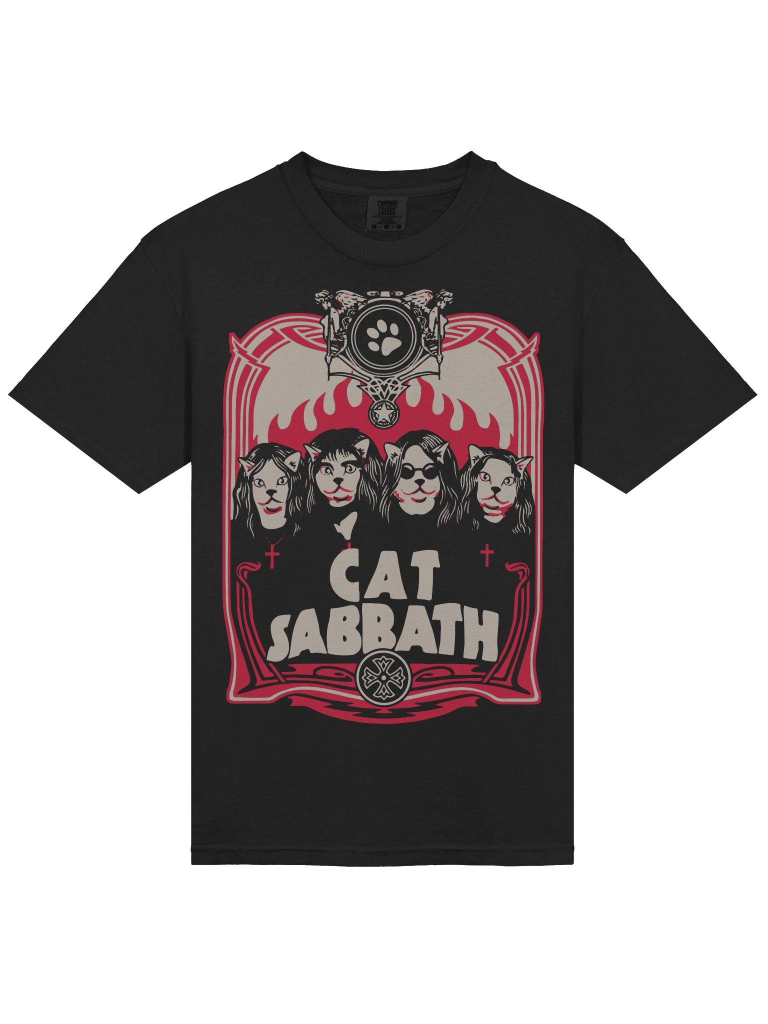 Cat Sabbath - Flames - Tee product image (2)