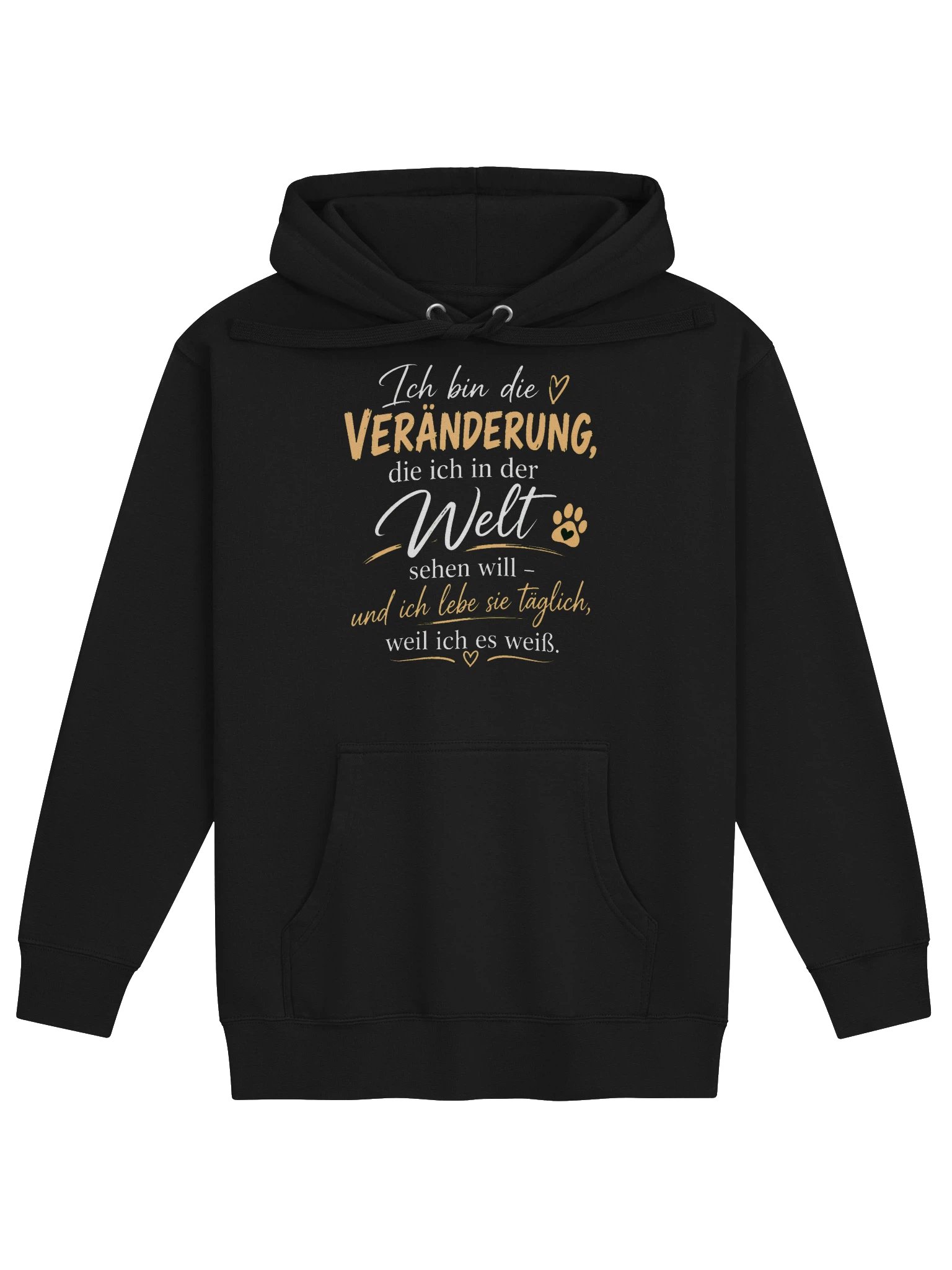 CHANGE – ICH BIN DIE VERÄNDERUNG | Winter-Hoodie DE product image (1)