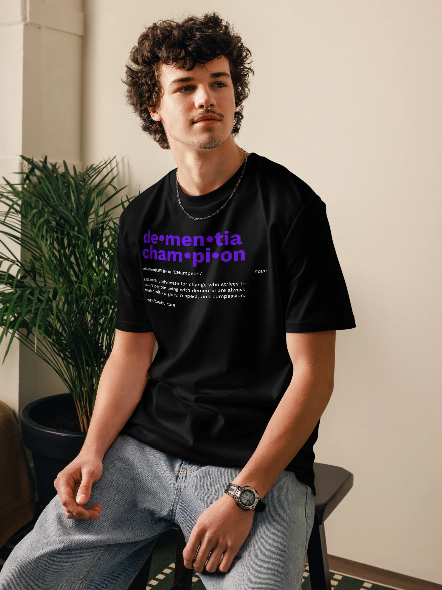 Dementia Champion T-Shirt - Black product image (6)