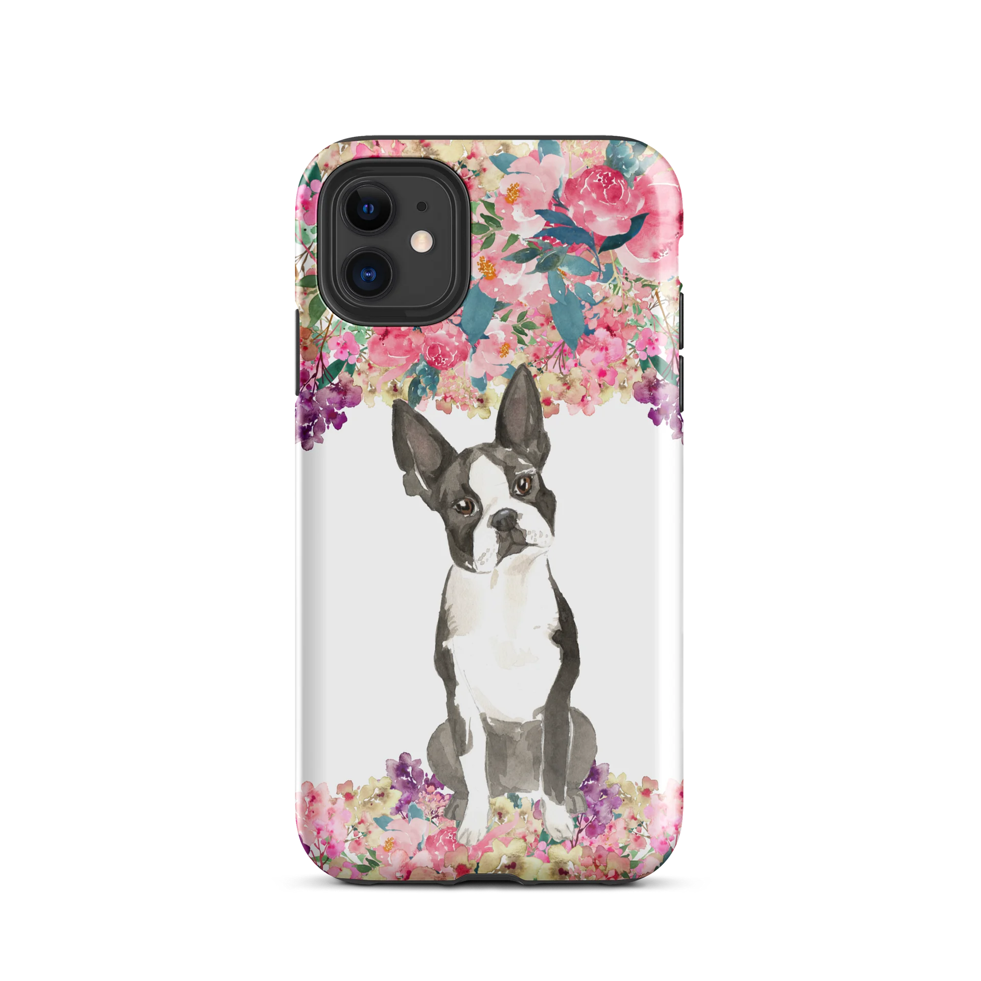 Boston Terrier in Blooms — Tough iPhone® Case product image (55)