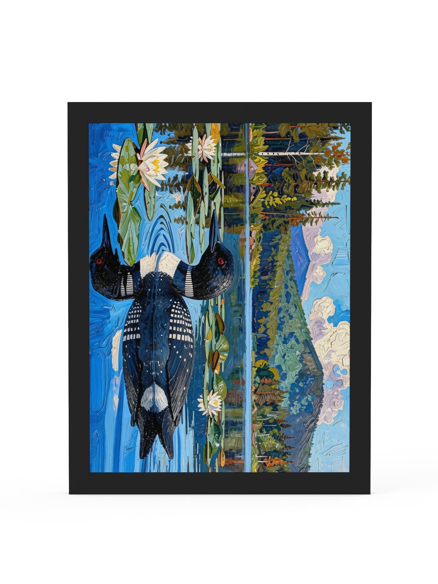 Loon in the Lily Pads Framed Print product image (2)