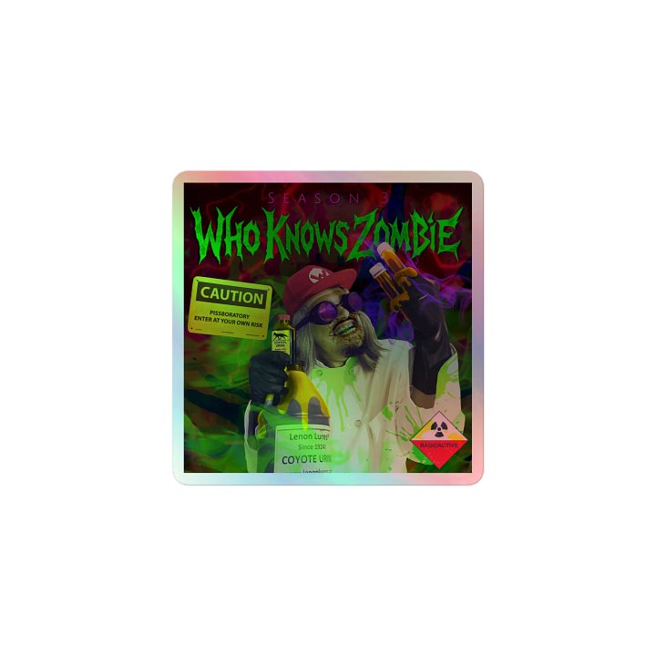 WhoKnowsZombie - The Scientist Holo Sticker product image (1)