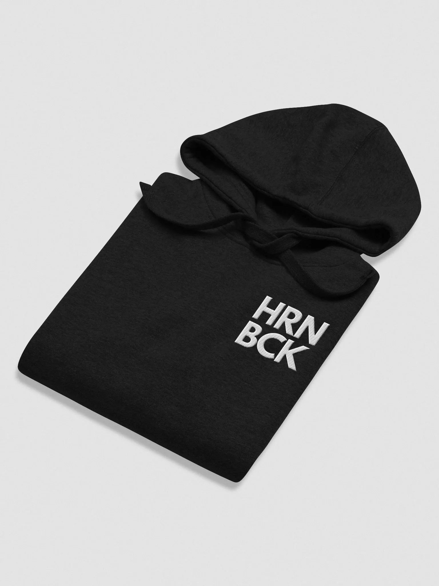 HRNBCK HOODIE – Original Black Edition (gestickt) product image (4)