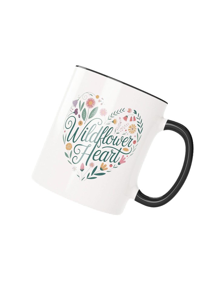 Wildflower Heart Coffee Mug- with Color Inside product image (2)