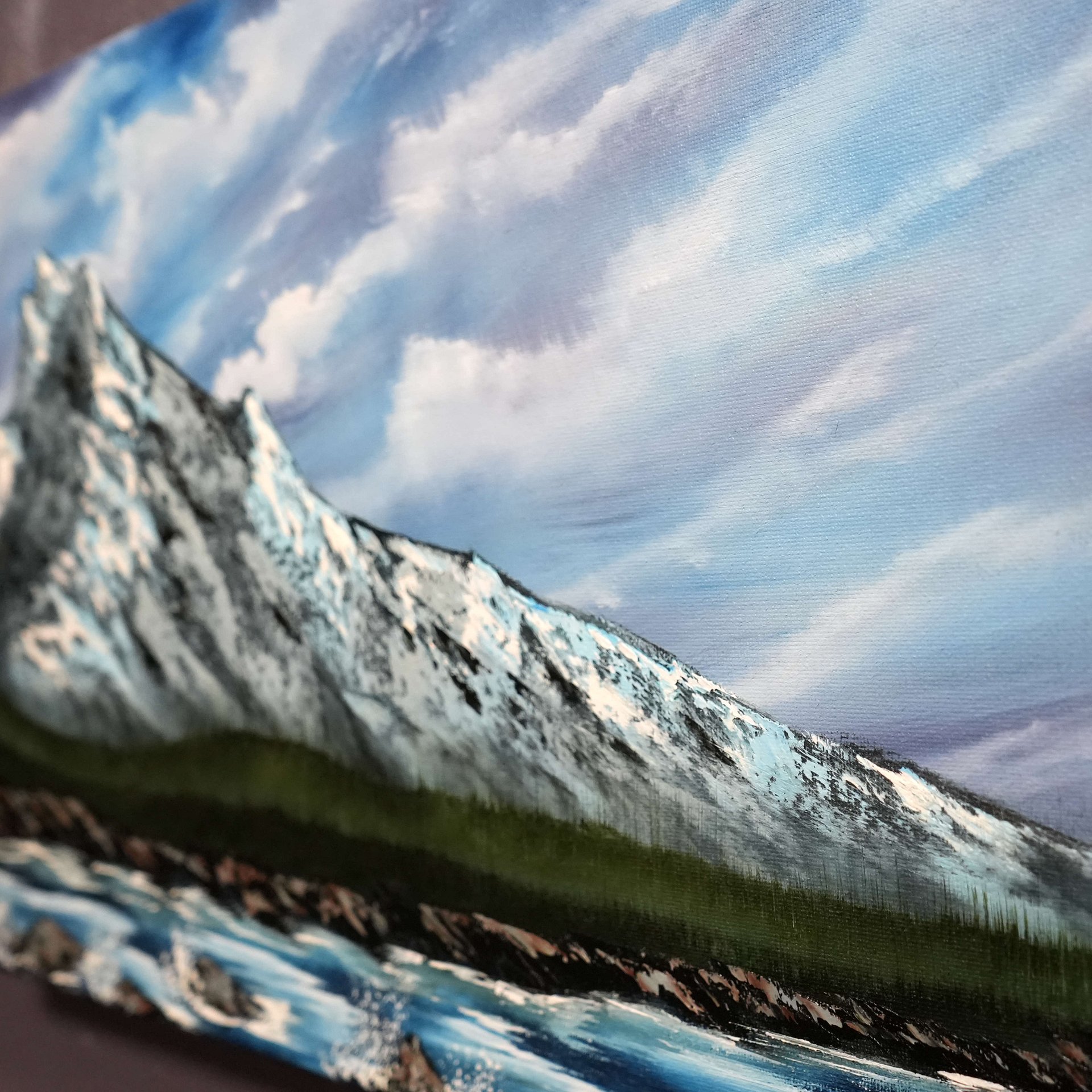 The Flowing River (Original) 12x24 Canvas product image (4)