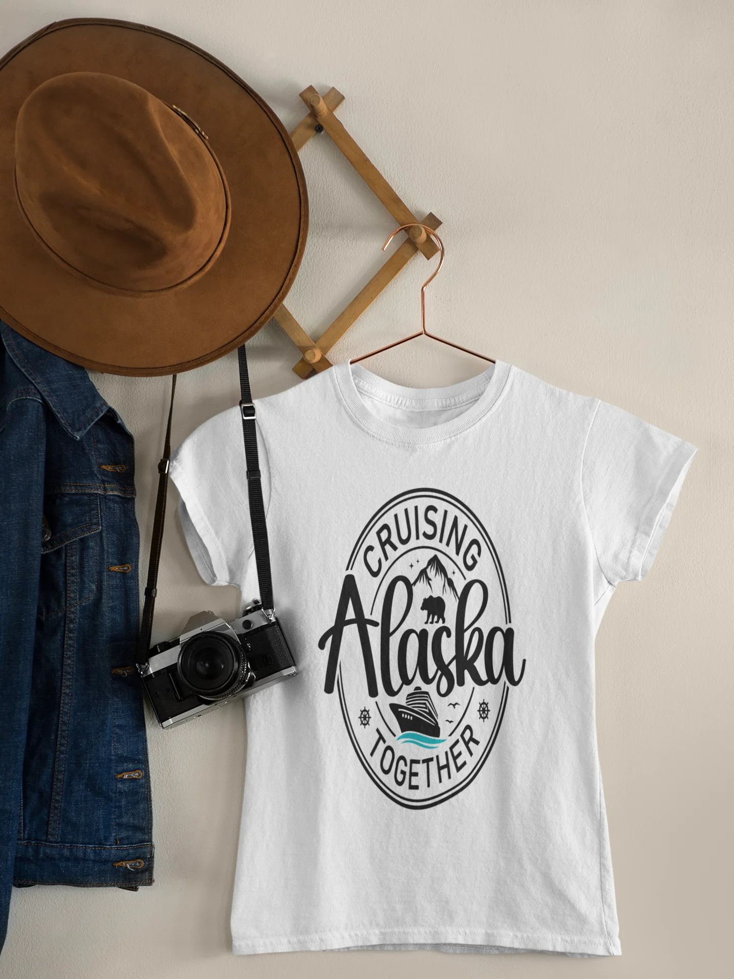 Cruising Alaska Together Unisex Softstyle T-Shirt Light Colours product image (4)