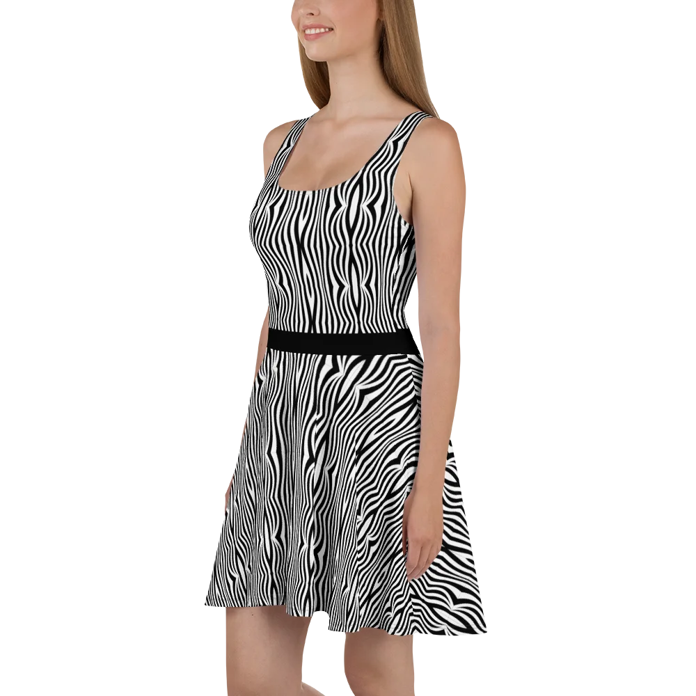 Groovy Lines Zebra Print Dress product image (4)