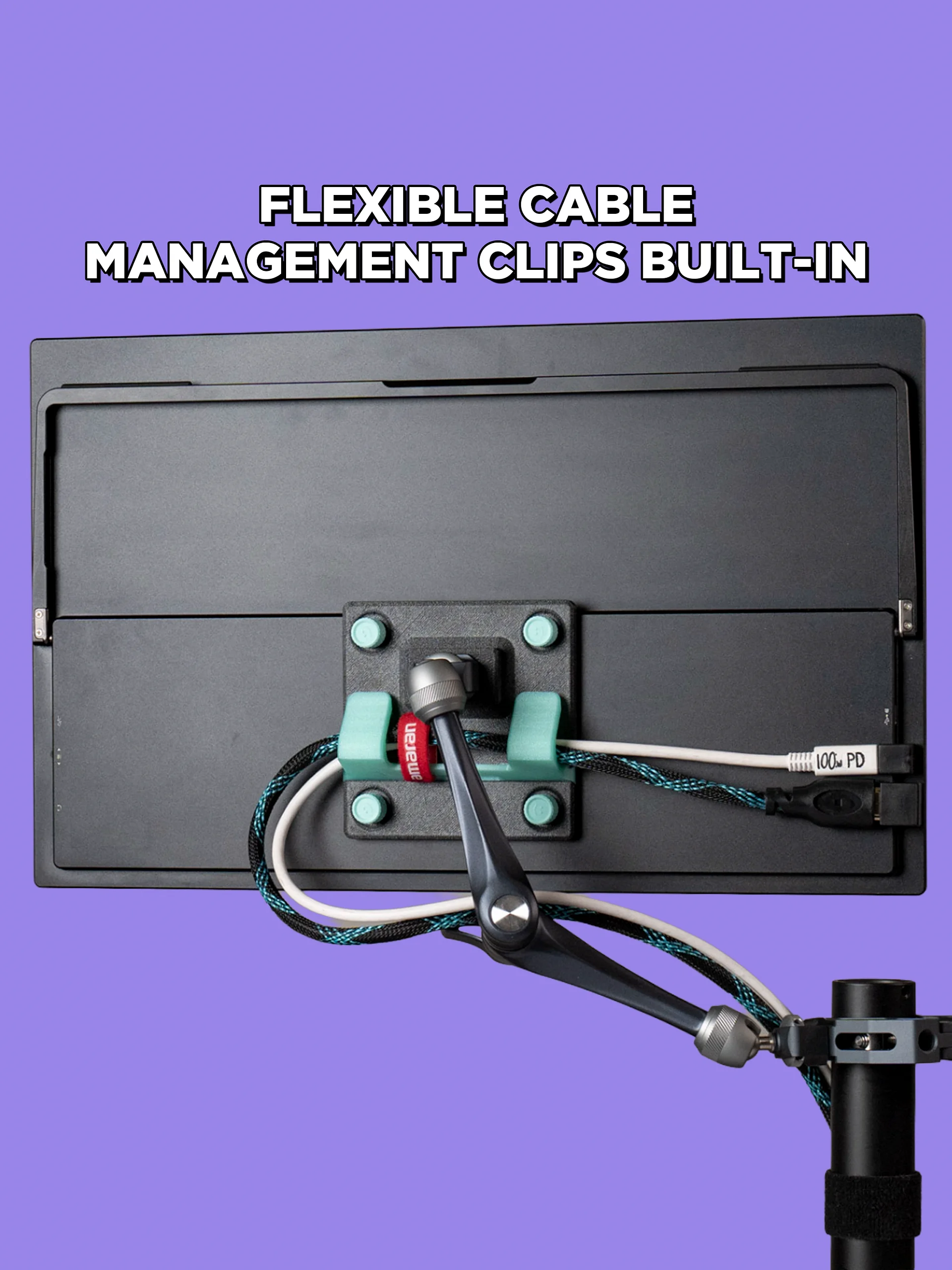 Veptor Flex - Portable Monitor VESA 1/4" Adapter, 100mm 75mm product image (3)