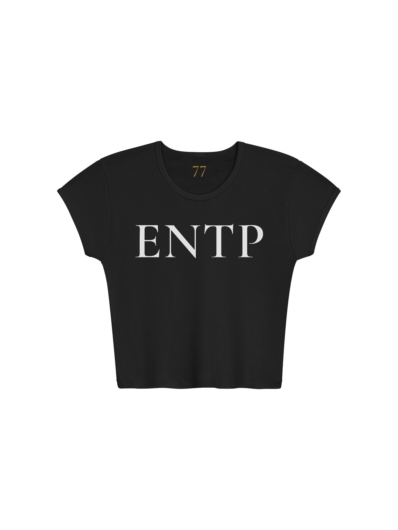 ENTP Women's Ribbed Baby Tee Crop Top – The Debater | 77Scenarios product image (2)