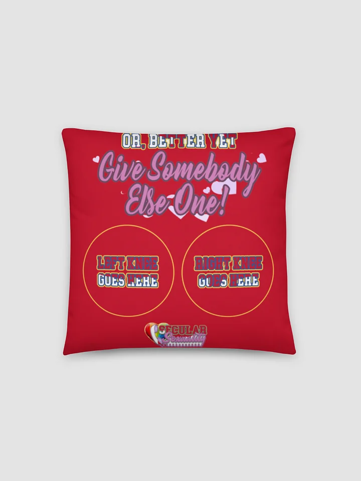 Secular Sexuality Orgasm Pillow - Red product image (2)