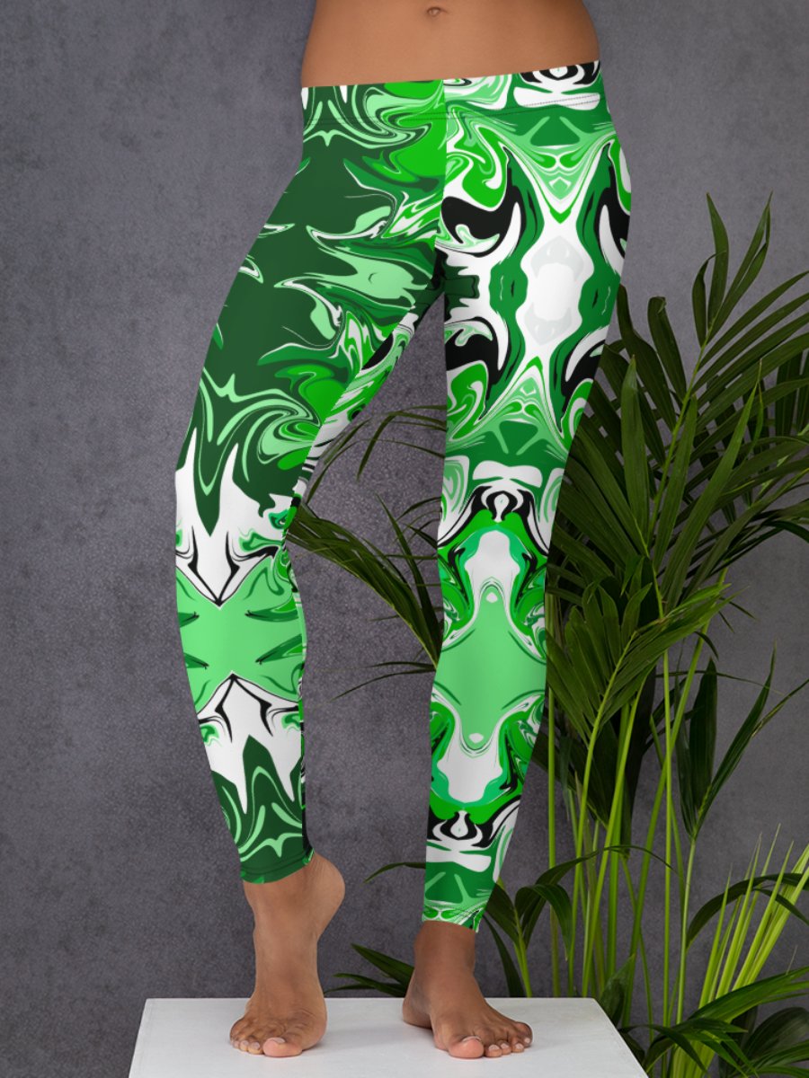 Green Swirl Leggings product image (2)