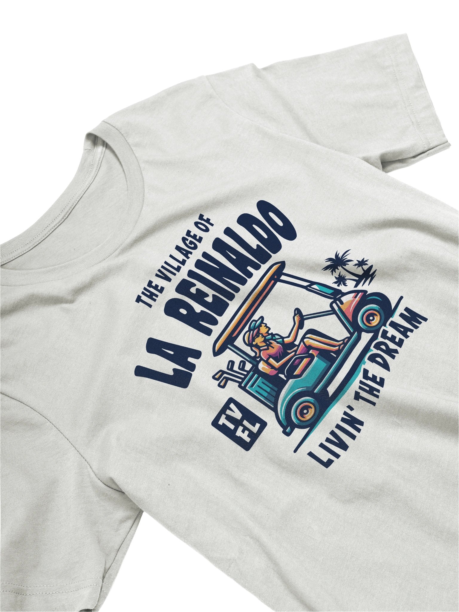 The Village of La Reinaldo TV FL Golf Cart Design T-Shirt product image (25)