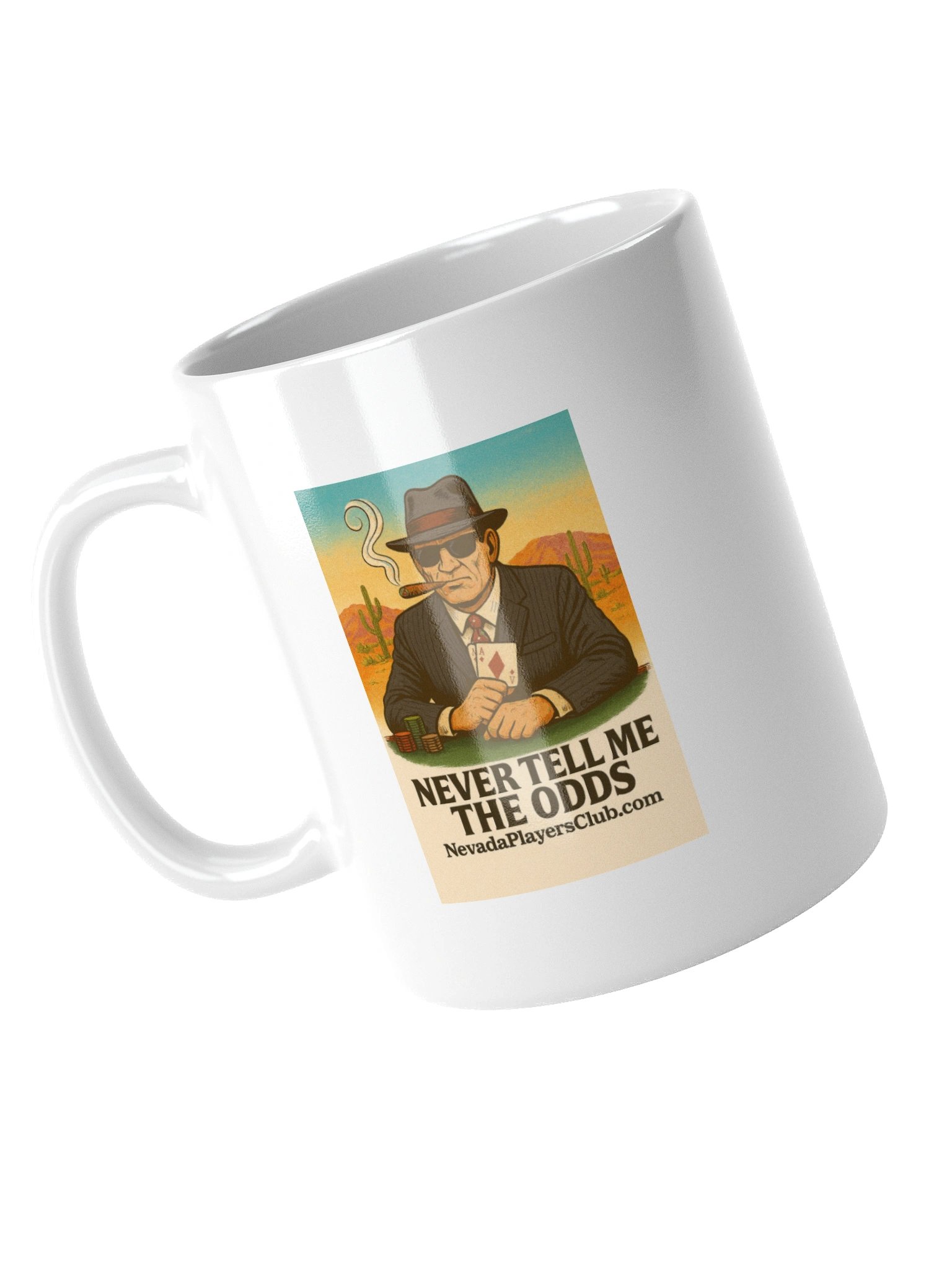 White Never Tell Me The Odds Mug - Desert Edition product image (12)