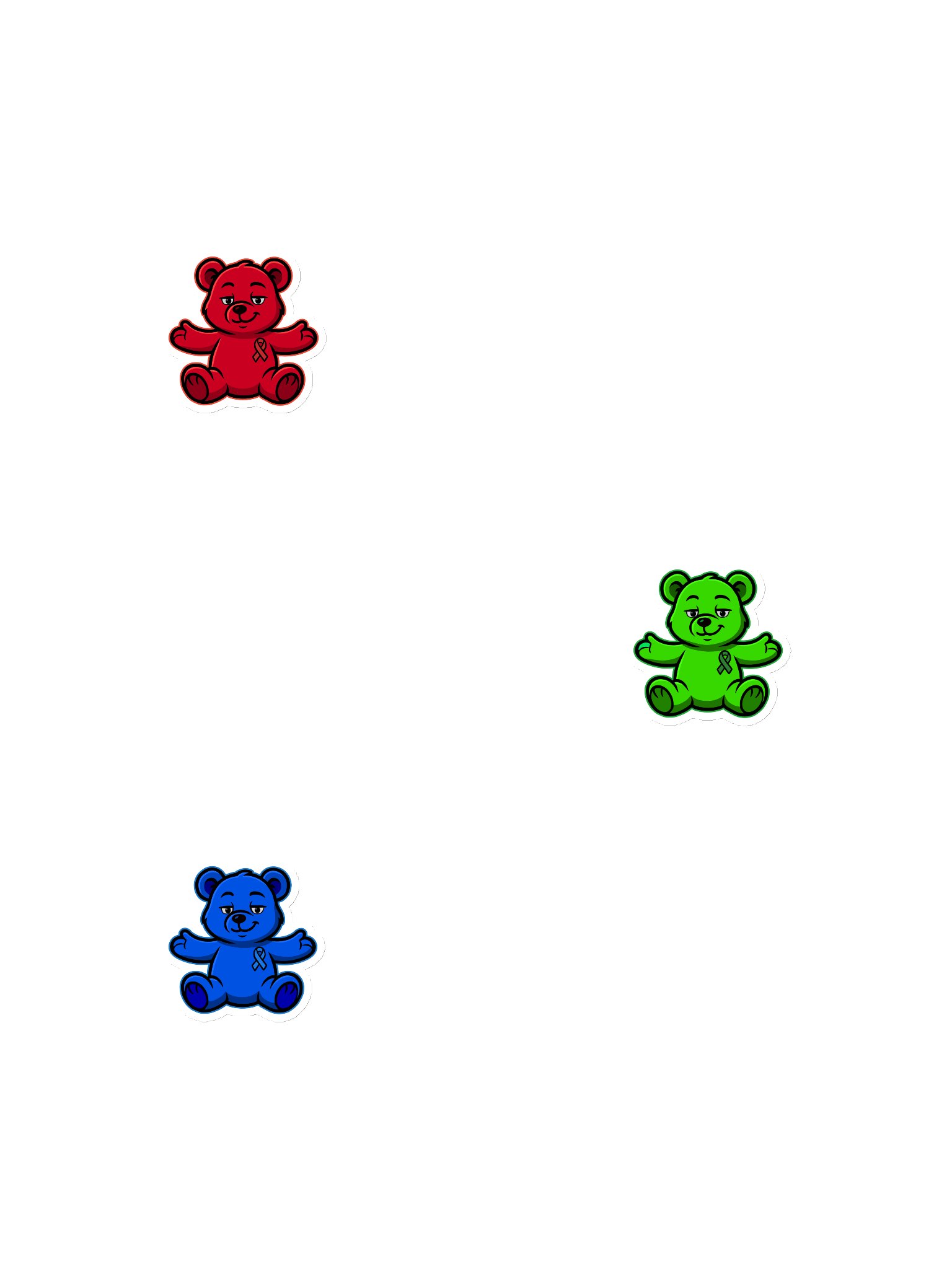 RGB Bear of Sharing Magnet Bundle product image (1)
