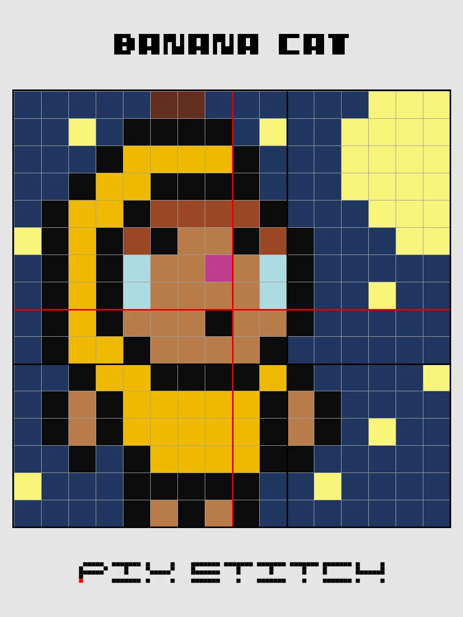 Banana Cat Pixel Art product image (2)