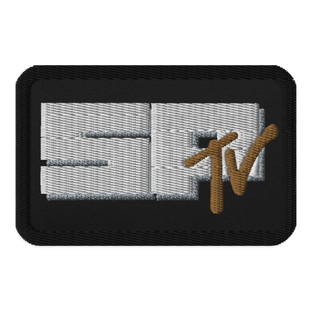 SP TV Embroidered Patch - Rectangle. Muted Colors product image (1)