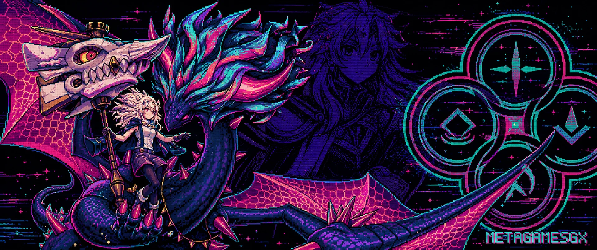 8-Bit Neon Branded Despia MetaGamesGX Playmat product image (2)