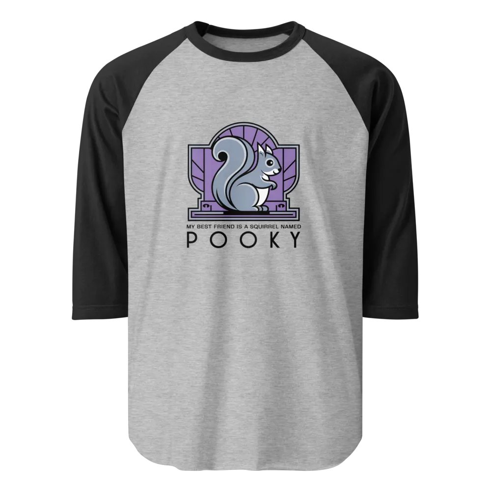 Spooky Squirrel Emblem Raglan Tee product image (1)