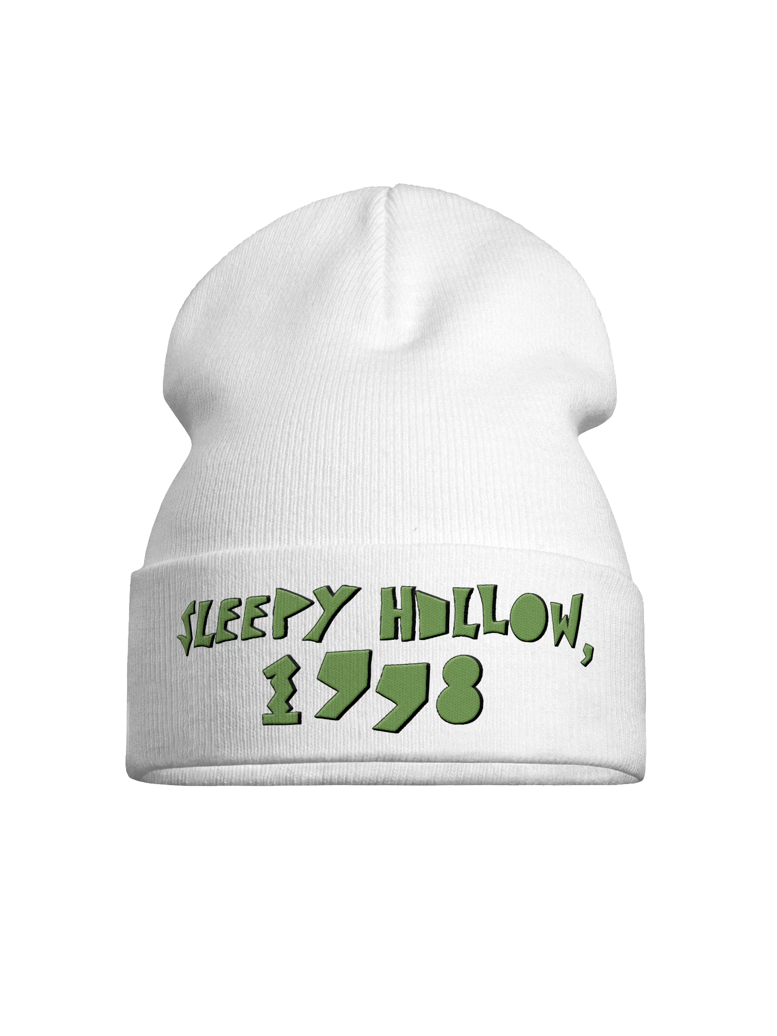"Sleepy Hollow, 1998" Dayglo Green Beanie product image (1)