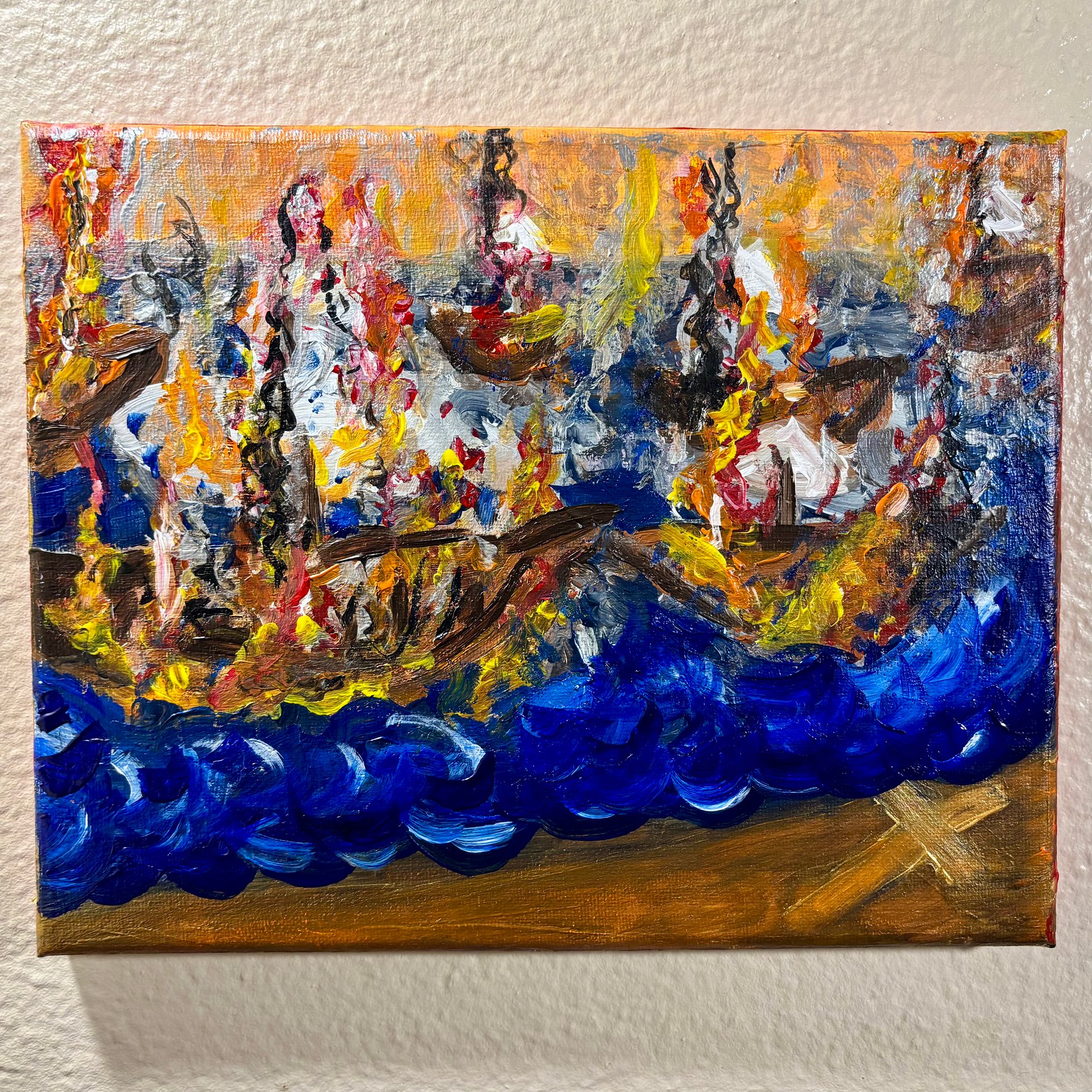BURN THE BOATS Painting product image (1)