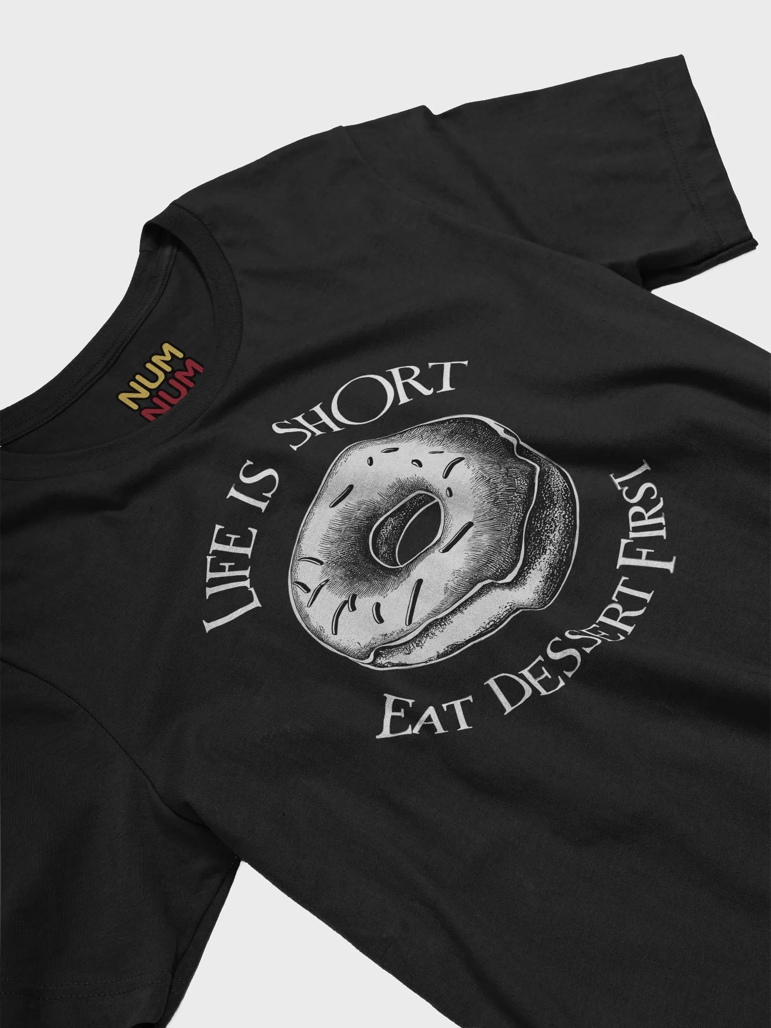 Life is short eat dessert first (donut mono) product image (15)