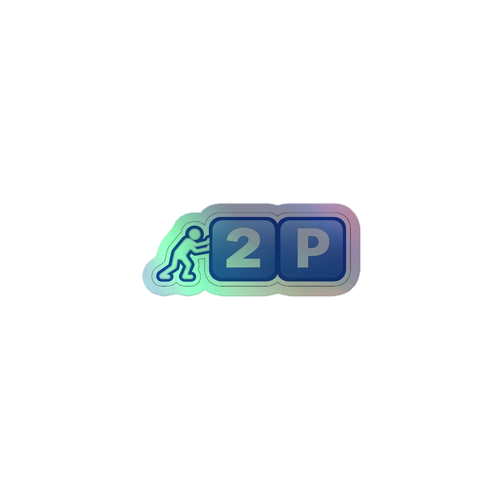 Pushing 2PHolographic Sticker Sheet product image (1)