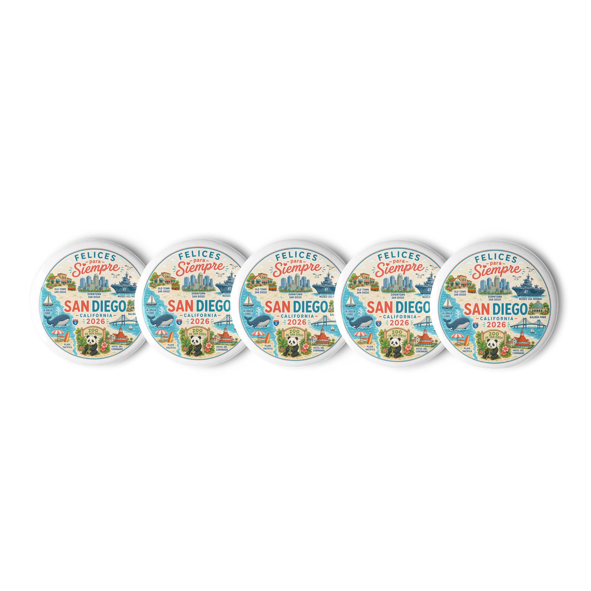 Felices para Siempre Int’l Convention San Diego California Landmarks Pin product image (2)