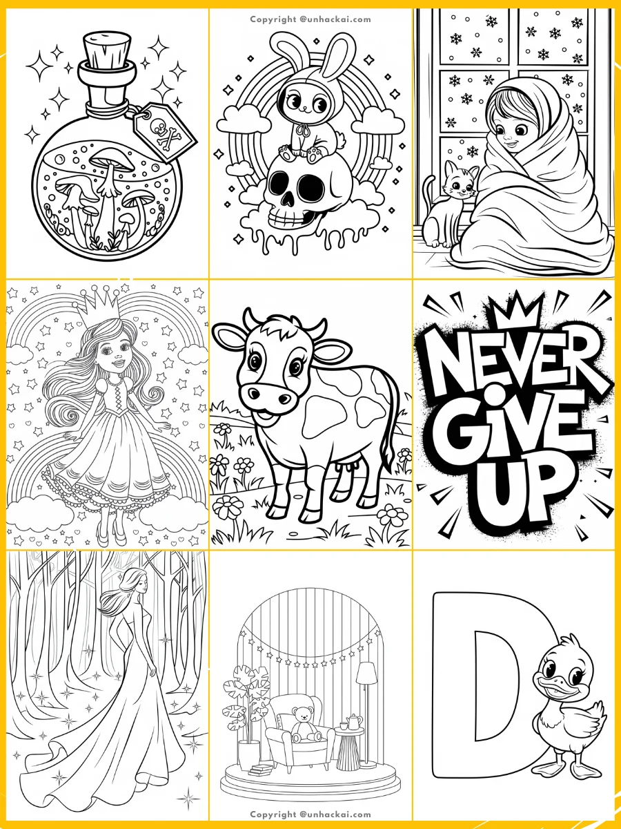 120+ Ideogram AI Coloring Book Prompts and Sub-Niches product image (3)