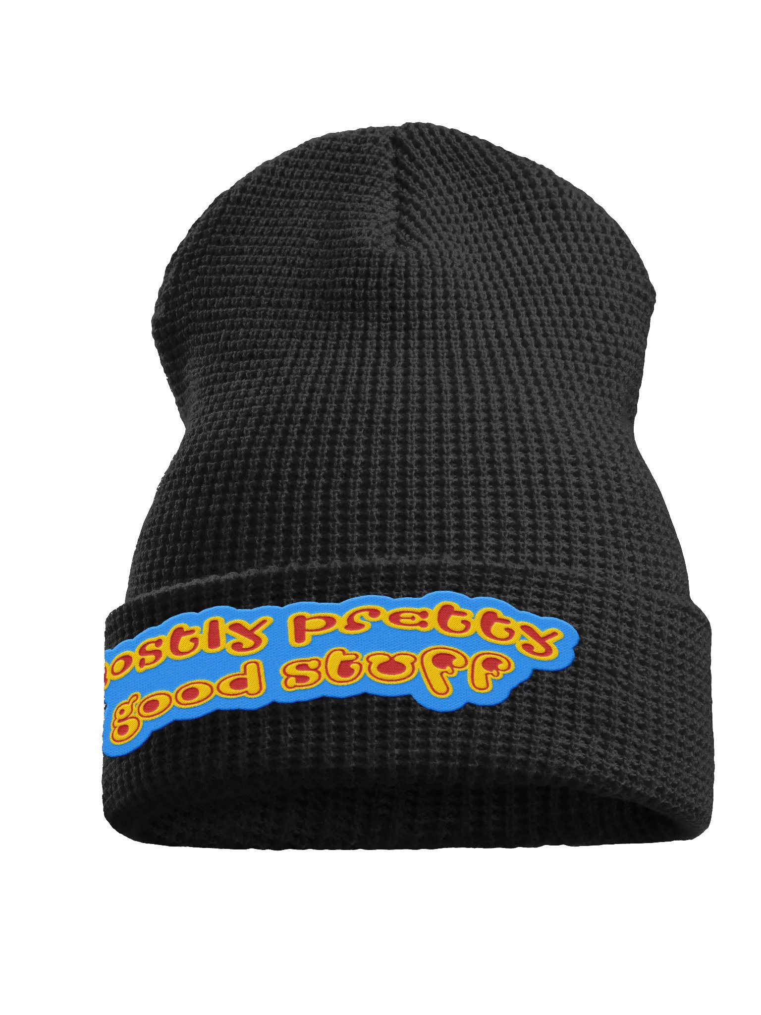 Mostly Pretty Good Stuff Logo Waffle Beanie product image (2)