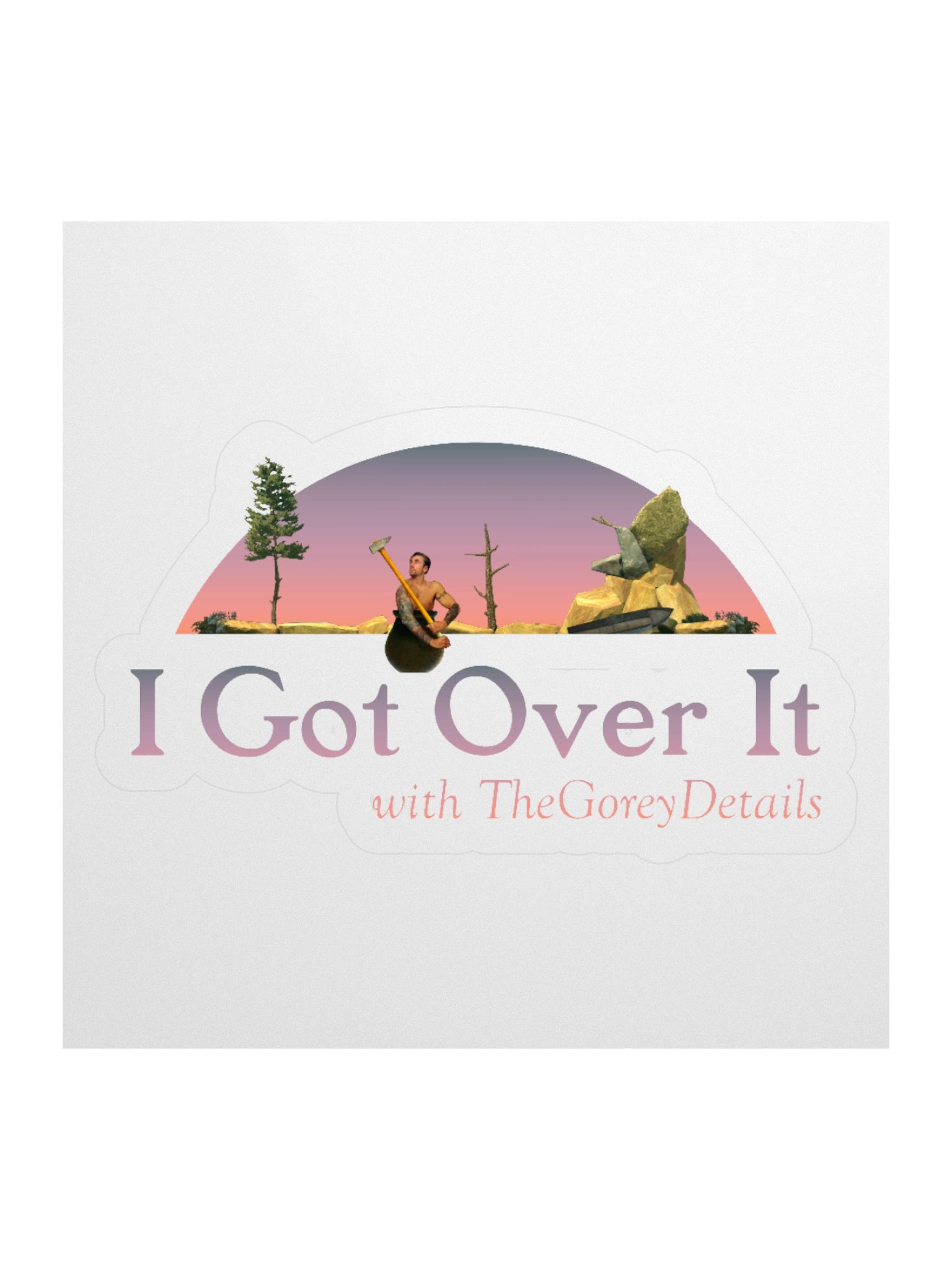 I Got Over It - Kiss-Cut Stickers product image (1)