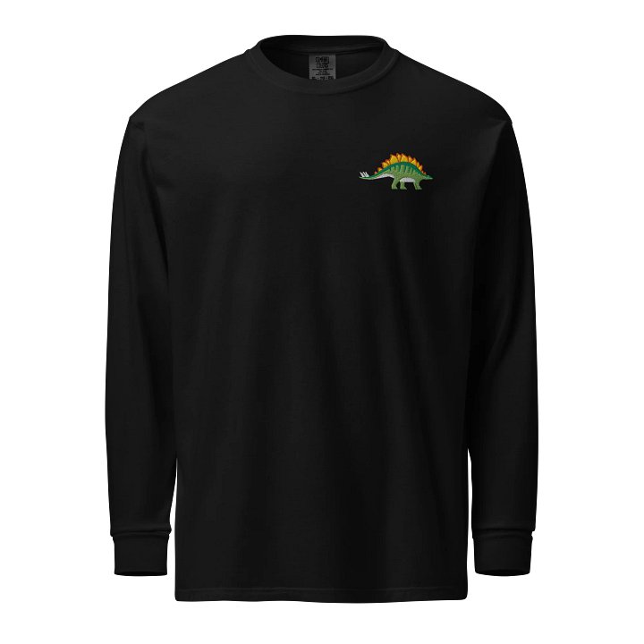 Stegosaurus Embroidered Long Sleeve T Shirt product image (1)