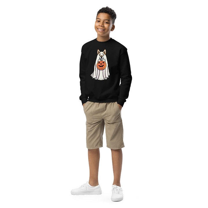 Halloween Shiba Inu(Red) Youth Sweatshirt product image (2)