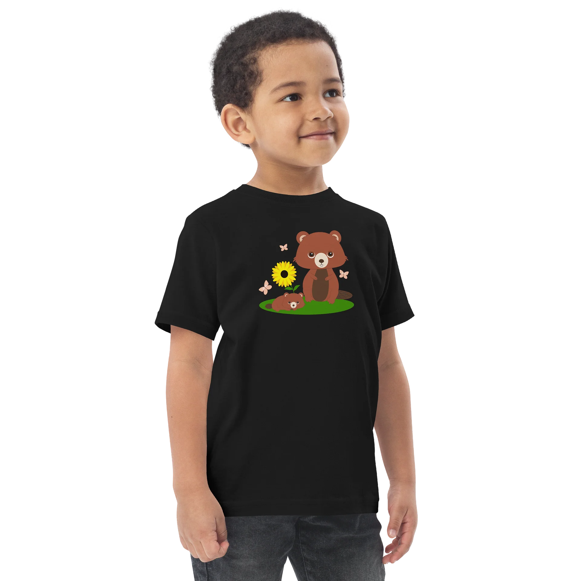 Woodland Families Beaver Toddler Jersey T-Shirt product image (6)
