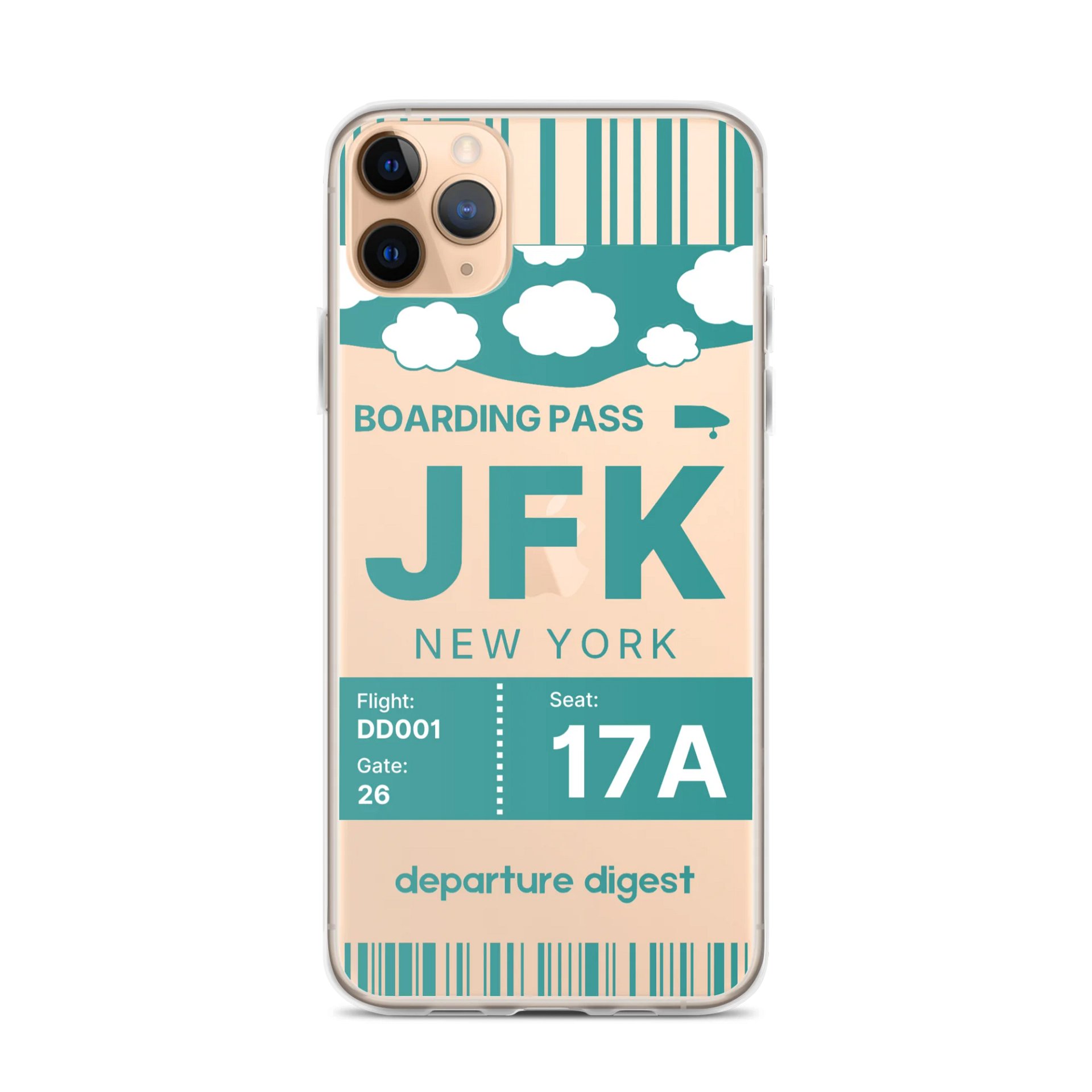 JFK: New York John F. Kennedy Boarding Pass Case (iPhone) product image (1)