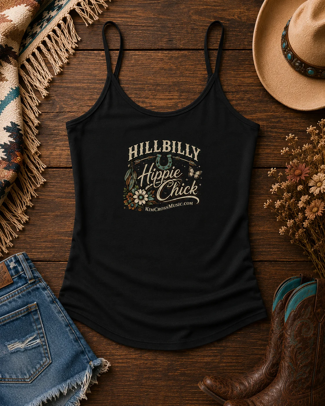 Hillbilly Hippie Chick Tank Top product image (1)