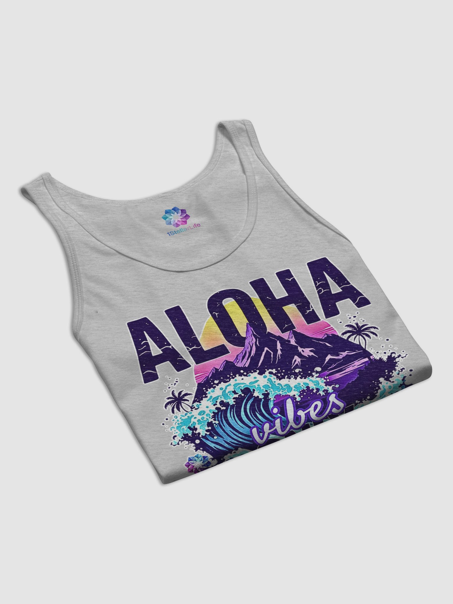 Aloha Vibes Only Jersey Tank product image (39)