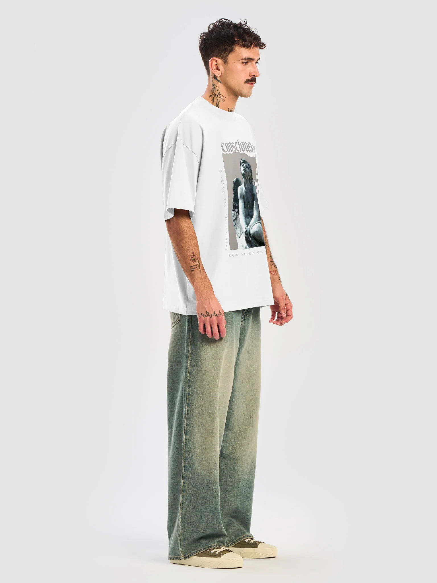 Conscious Contact Faith Angel Oversized Tee product image (8)