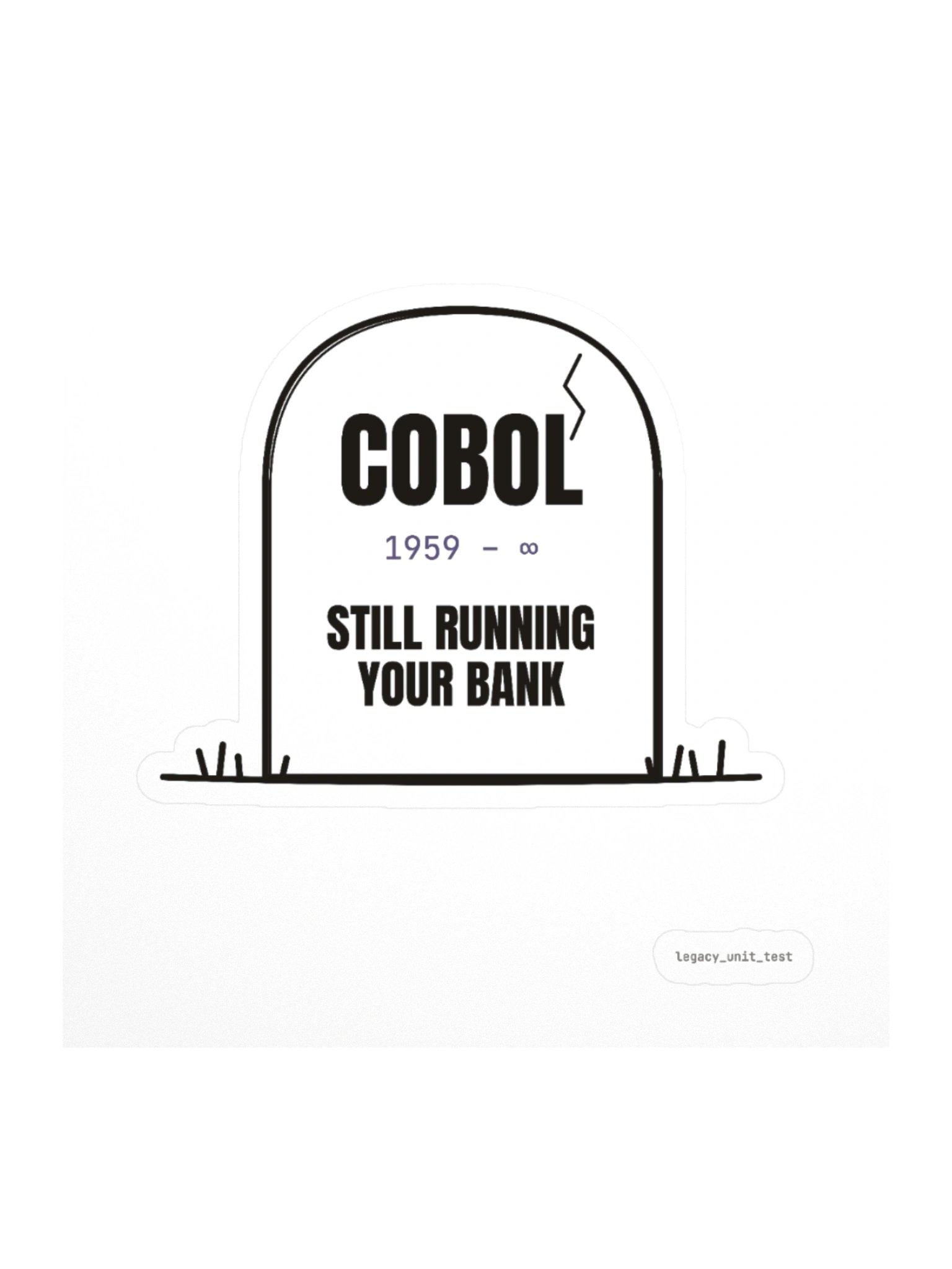 COBOL Tombstone sticker product image (1)
