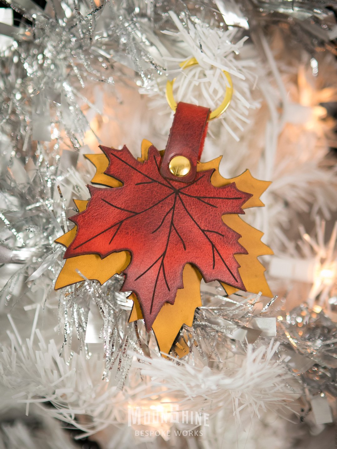 Autumn Maple Leaves Bag Charm Keyring product image (2)