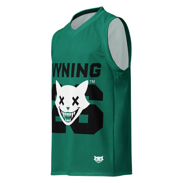 GREEN VYNING 26 Devil Kitty All-Over Print Basketball Jersey product image (1)
