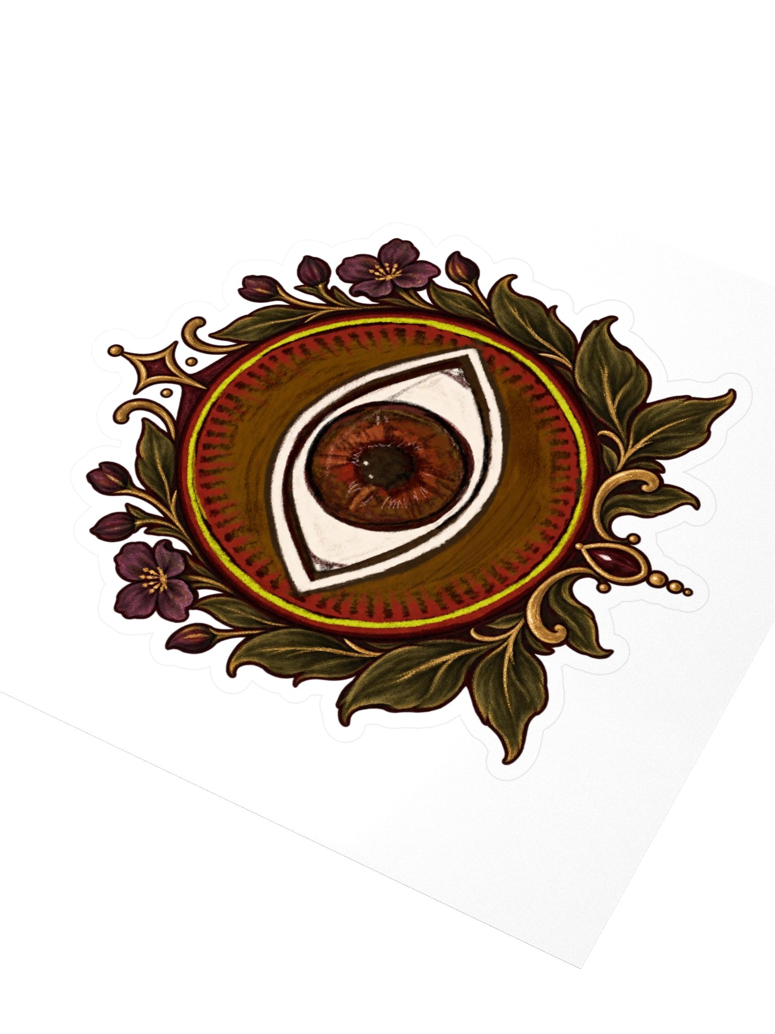 Mystic Eye Ornate Emblem Kiss Cut Sticker product image (3)