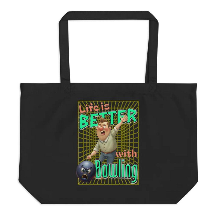 Life Is Better With Bowling Organic Cotton Tote product image (1)
