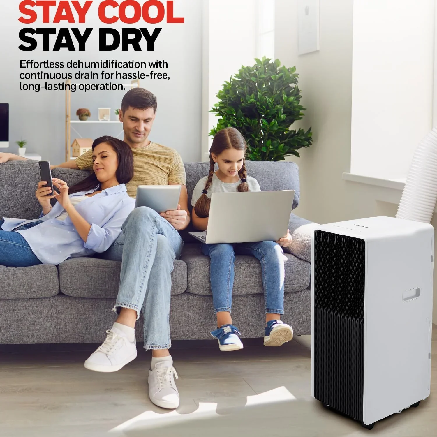 9000 BTU Portable Air Conditioner with Dehumidifier, Fan Mode & Remote Control product image (3)