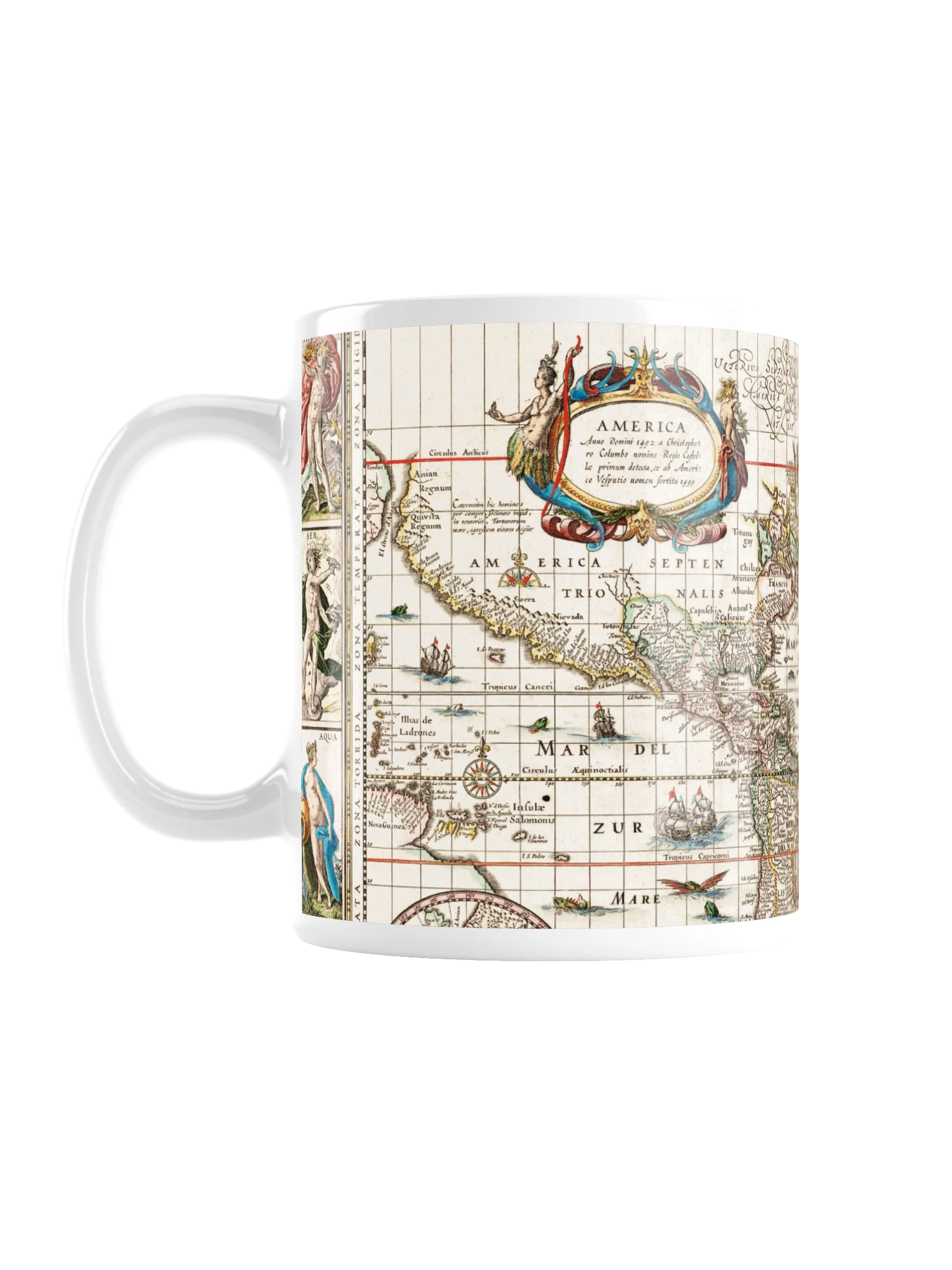 Vintage World Map Glossy Mug product image (1)