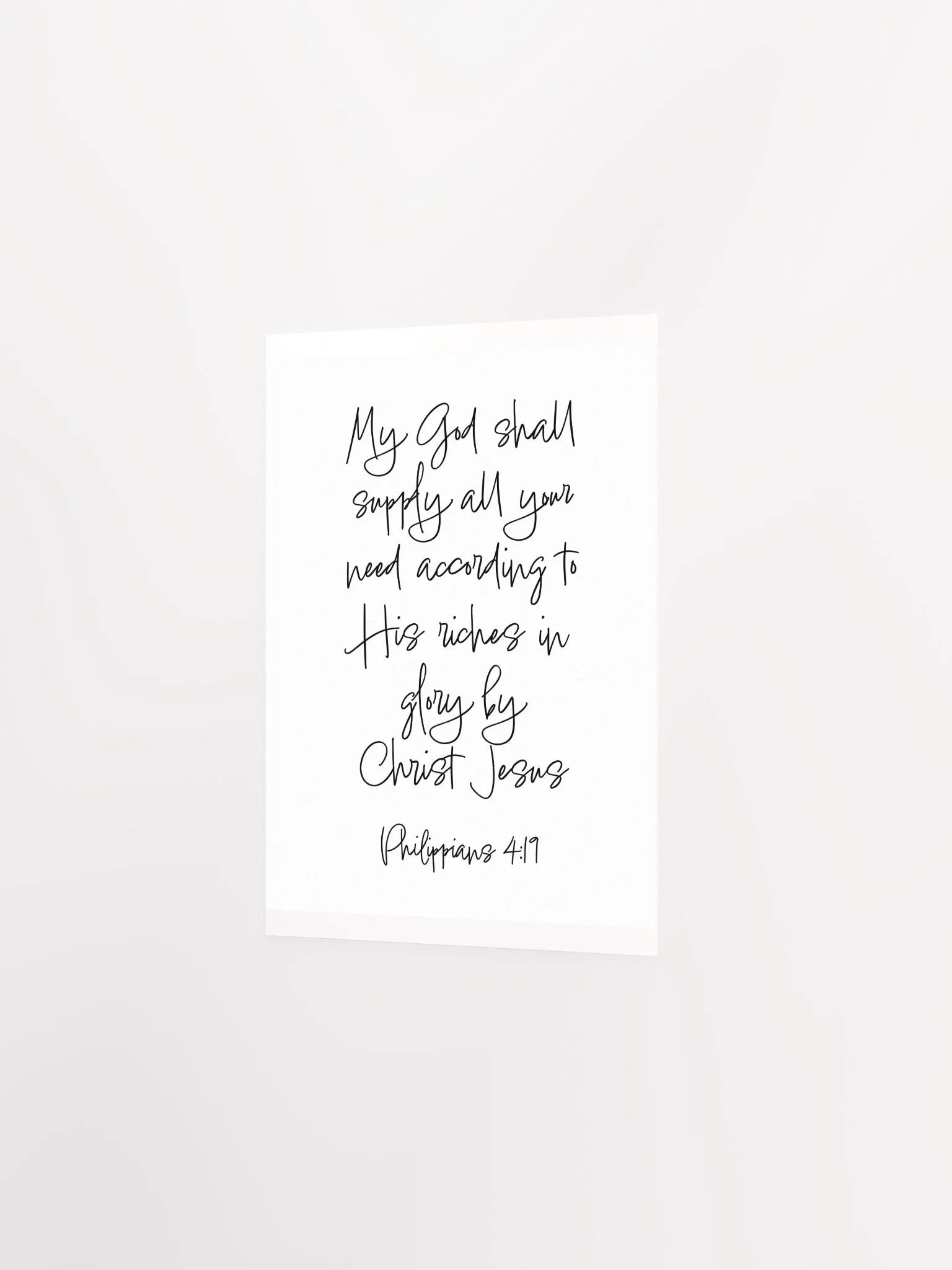 According to His Riches in Glory - Print product image (2)