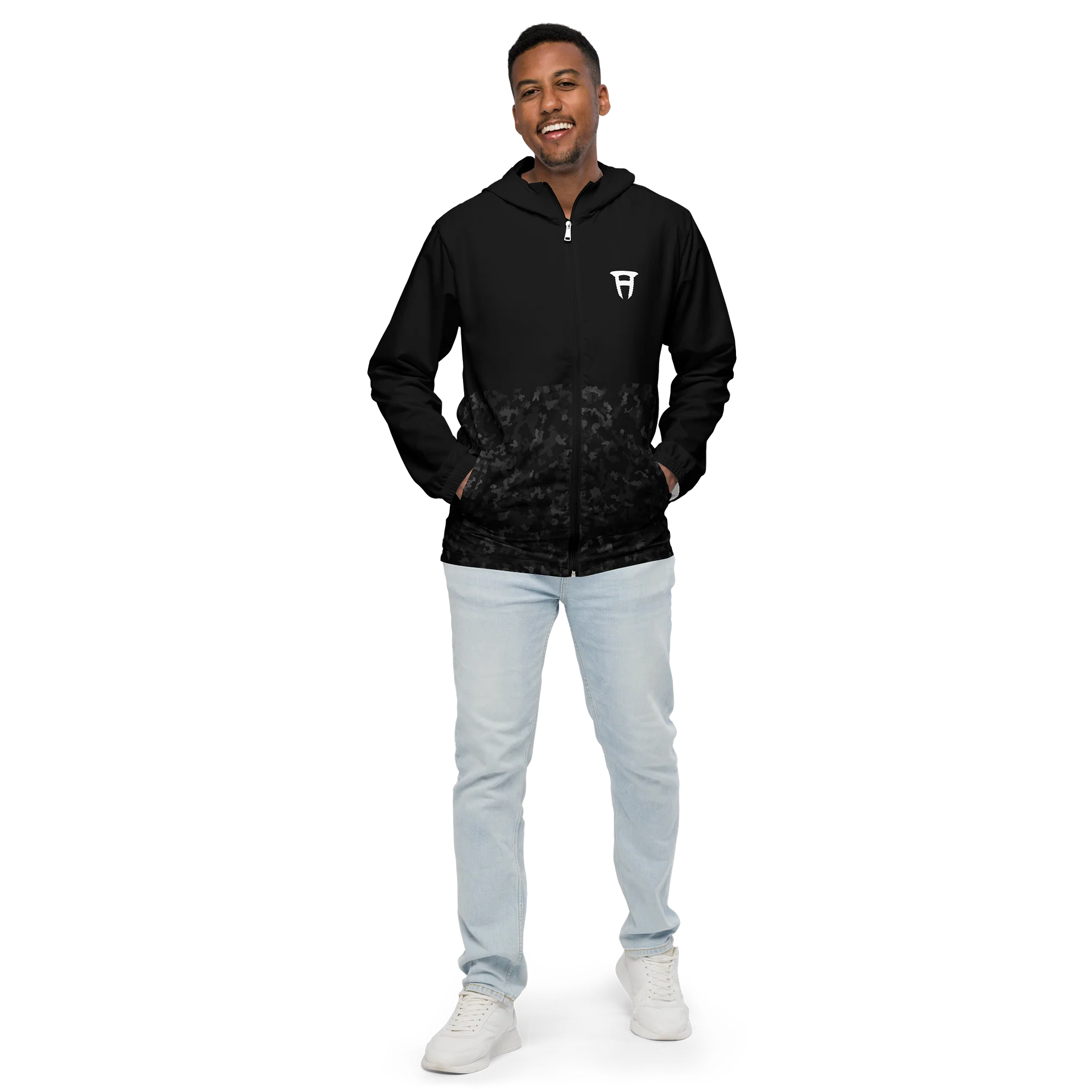 Dis Camo Windbreaker - White product image (3)