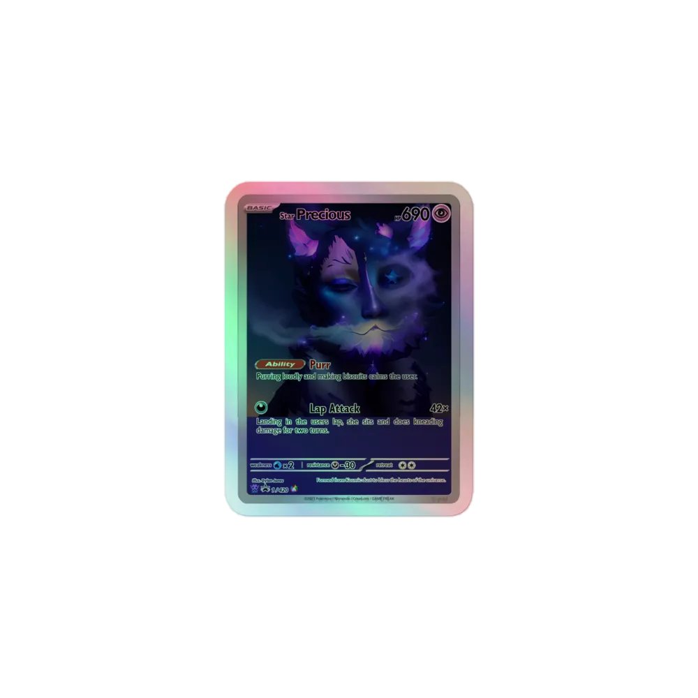Star Precious Card Holographic Sticker product image (1)