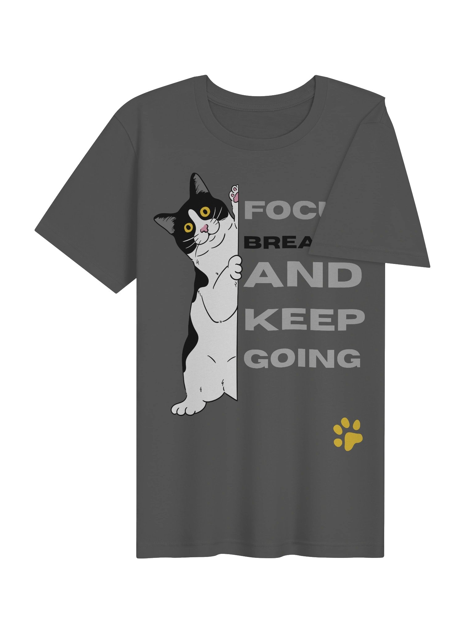 Focus and Keep Going Cat Tee product image (4)