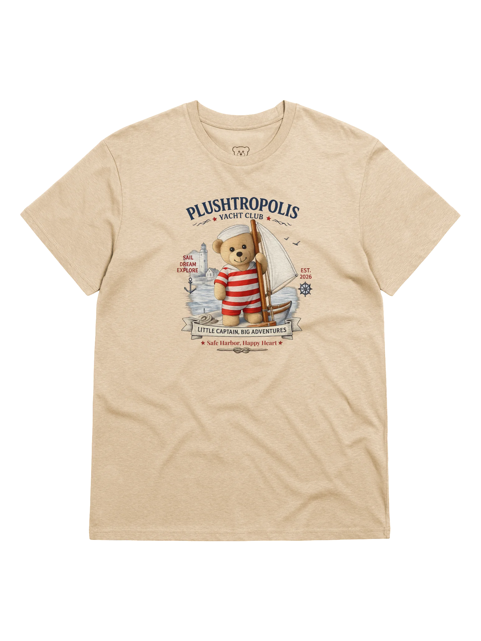 Plushtropolis Yacht Club Organic Cotton T-Shirt product image (1)